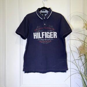 Tommy Hilfiger Blue Polo Shirt Classic Casual Style